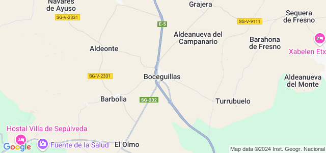 Mapa de Boceguillas