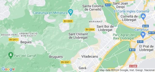 Mapa de Sant Climent de Llobregat