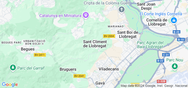 Mapa de Sant Climent de Llobregat