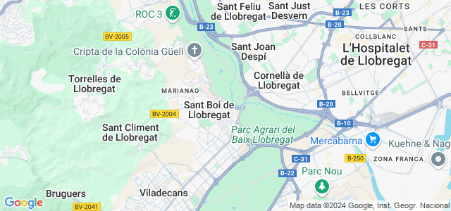 Mapa de Sant Boi de Llobregat