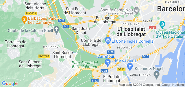 Mapa de Cornellà de Llobregat