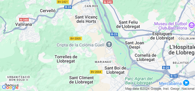 Mapa de Santa Coloma de Cervelló