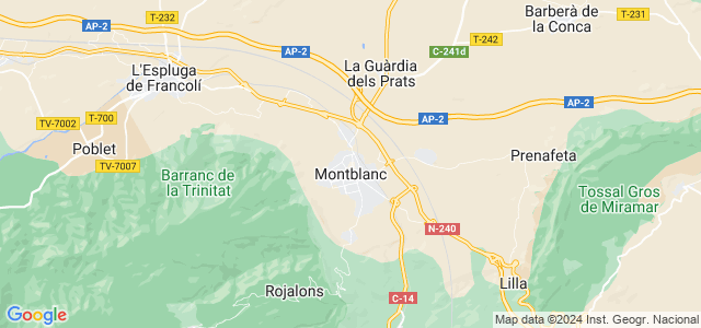 Mapa de Montblanc
