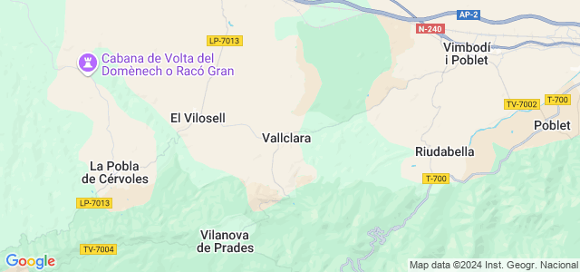 Mapa de Vallclara