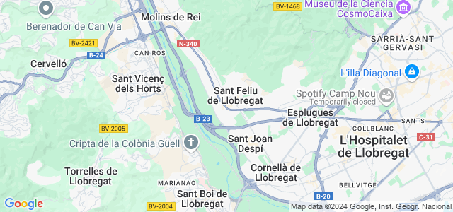 Mapa de Sant Feliu de Llobregat