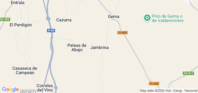 Mapa de Jambrina