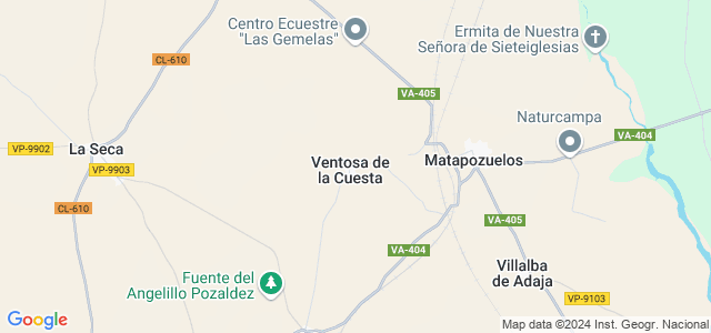 Mapa de Ventosa de la Cuesta