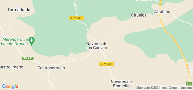 Mapa de Navares de las Cuevas