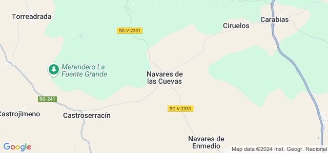 Mapa de Navares de las Cuevas