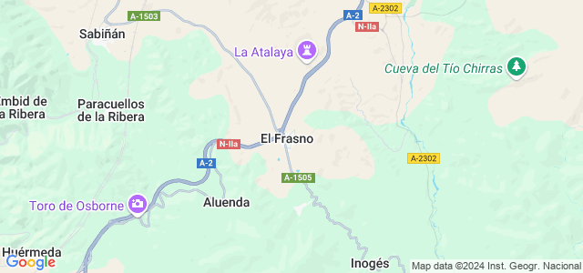 Mapa de Frasno