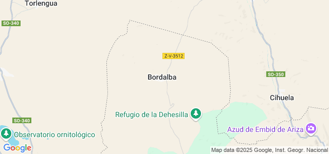 Mapa de Bordalba