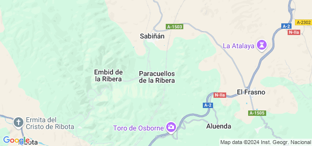 Mapa de Paracuellos de la Ribera