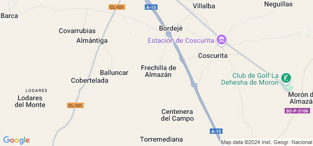 Mapa de Frechilla de Almazán