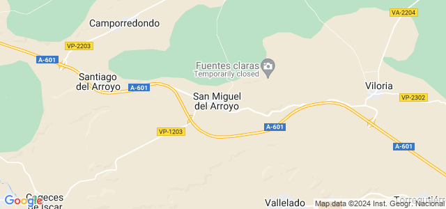 Mapa de San Miguel del Arroyo