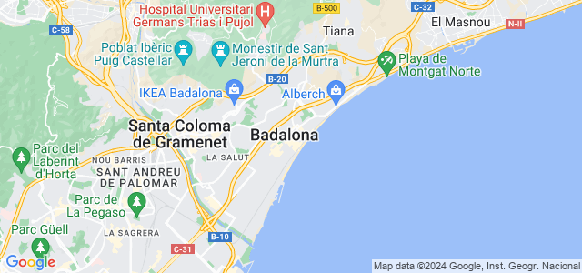Mapa de Badalona