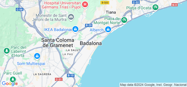 Mapa de Badalona