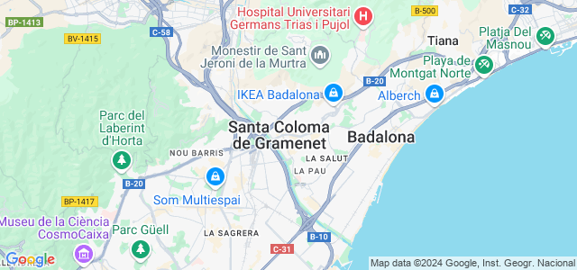 Mapa de Santa Coloma de Gramenet