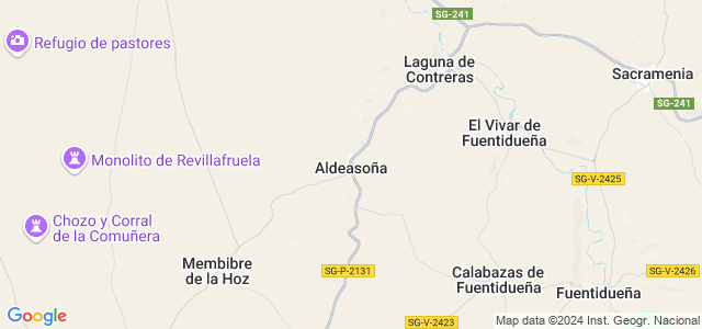 Mapa de Aldeasoña