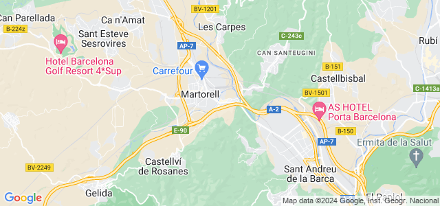 Mapa de Martorell