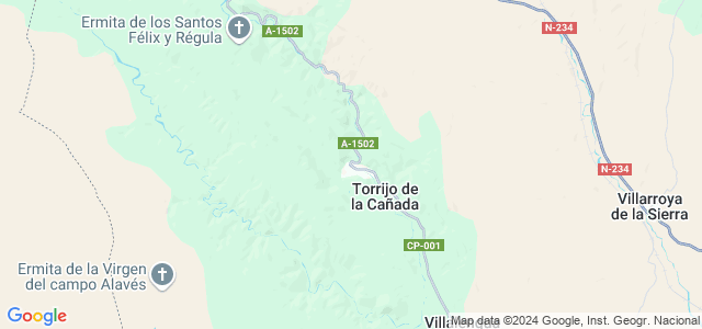 Mapa de Torrijo de la Cañada