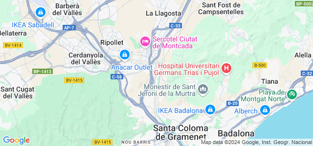 Mapa de Montcada i Reixac