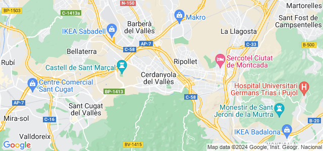 Mapa de Cerdanyola del Vallès
