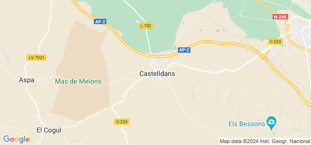 Mapa de Castelldans
