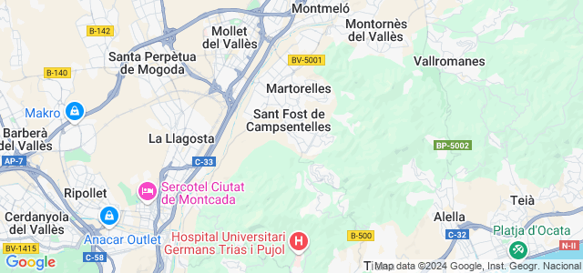 Mapa de Sant Fost de Campsentelles