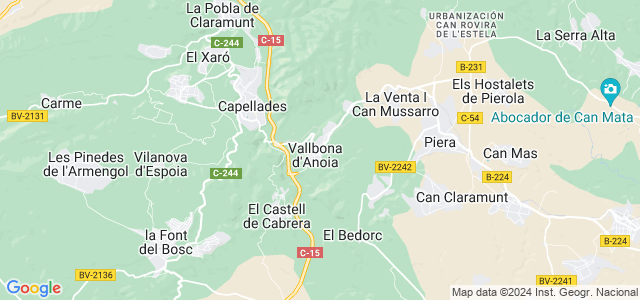 Mapa de Vallbona dAnoia