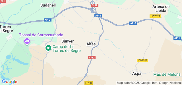 Mapa de Alfés