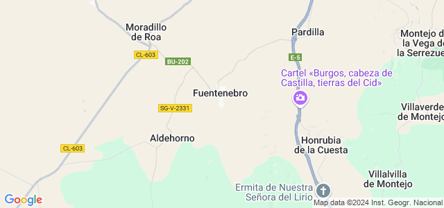 Mapa de Fuentenebro