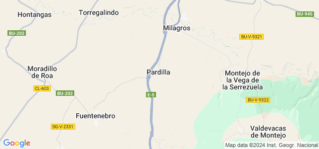 Mapa de Pardilla