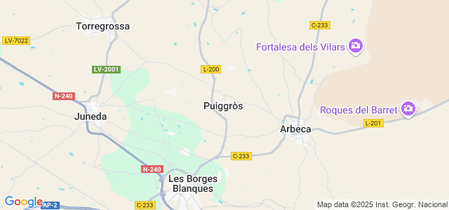 Mapa de Puiggròs