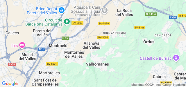 Mapa de Vilanova del Vallès