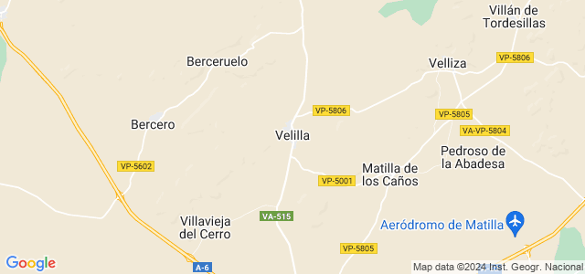 Mapa de Velilla