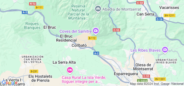 Mapa de Collbató