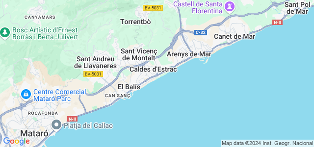 Mapa de Caldes dEstrac