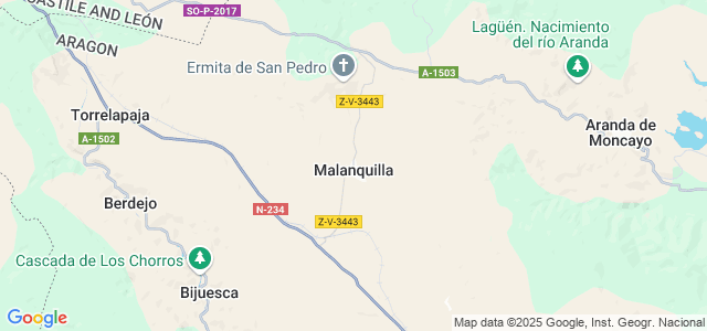 Mapa de Malanquilla