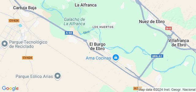 Mapa de Burgo de Ebro