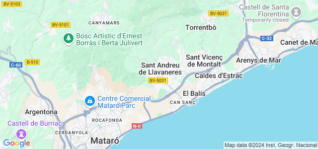 Mapa de Sant Andreu de Llavaneres