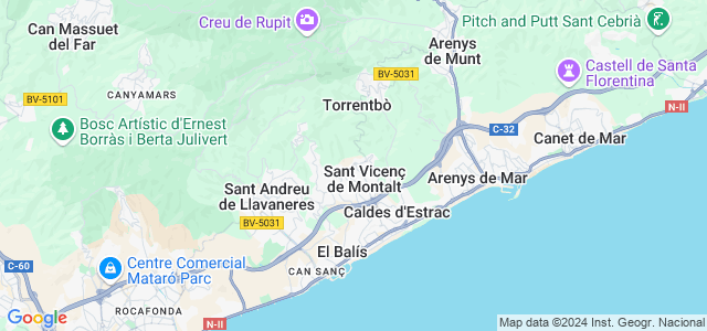 Mapa de Sant Vicenç de Montalt