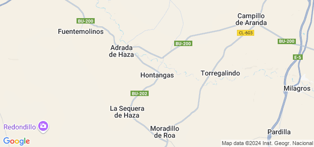 Mapa de Hontangas