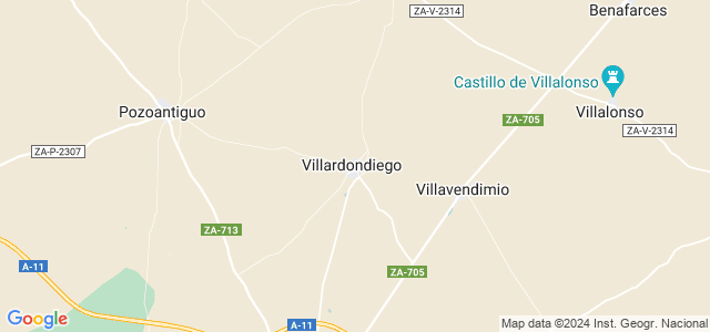 Mapa de Villardondiego