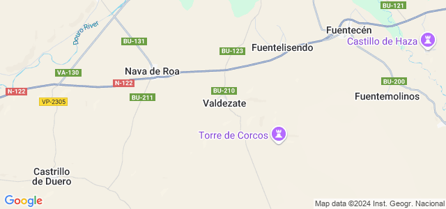 Mapa de Valdezate