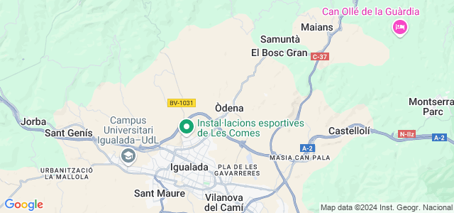 Mapa de Òdena