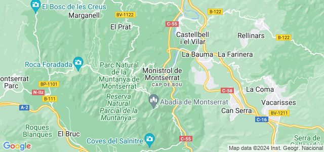 Mapa de Monistrol de Montserrat