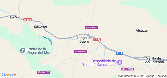 Mapa de Langa de Duero