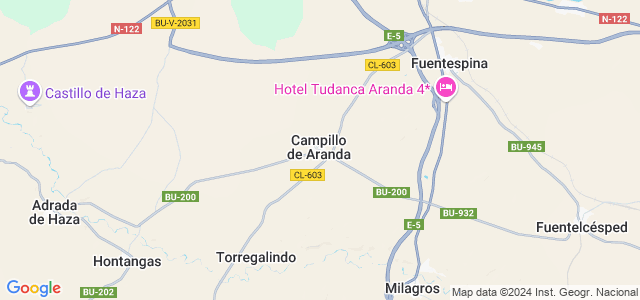 Mapa de Campillo de Aranda