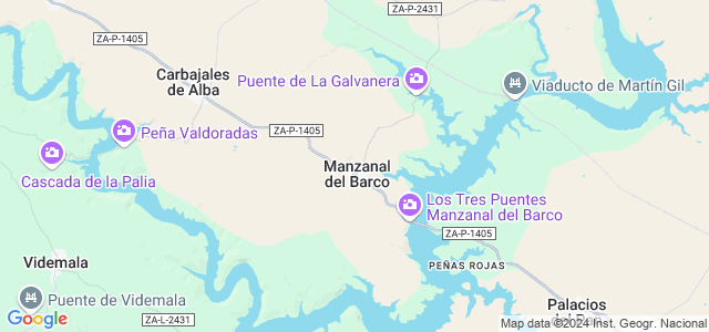 Mapa de Manzanal del Barco