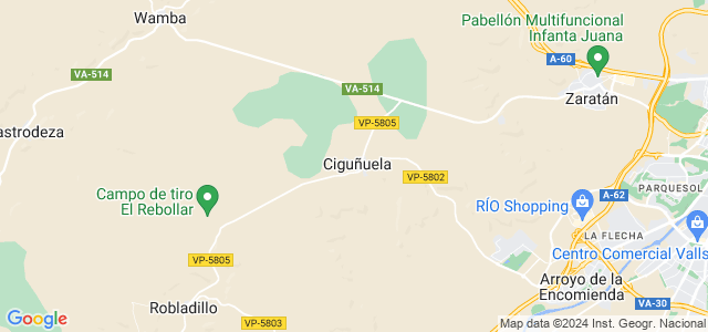 Mapa de Ciguñuela